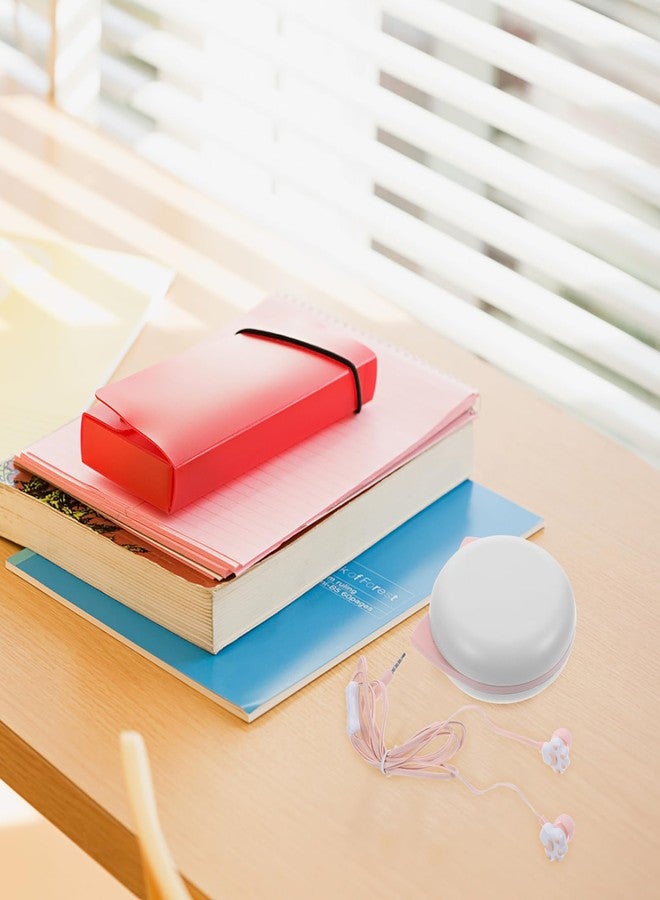 UKCOCO Cute Cat Paw Earbuds Stereo in-Ear Earphone: Cat Earbuds Wired Earphones with Earphone Storage Case Headphone with Mic - Portable Cartoon Cute Cat Claw Jack Wired in-Ear Phone Earphones - Image 2