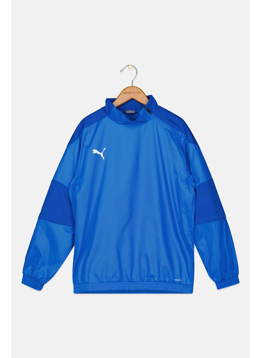PUMA Kids Boy Sportswear Fit Long Sleeve Jacket, Blue  - Image 1
