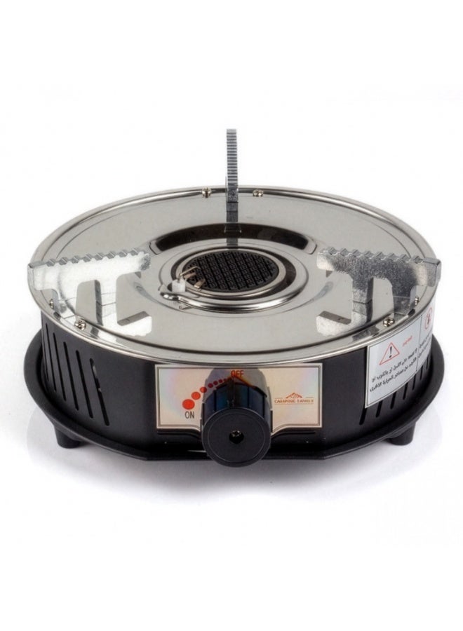 Cady One Portable, versatile, refillable 80g gas stove with temperature adjustment knob; camping stove with carrying case, heat-resistant metal body, stable base, and high-efficiency flame. - Image 1