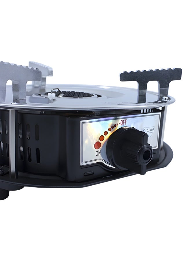 Cady One Portable, versatile, refillable 80g gas stove with temperature adjustment knob; camping stove with carrying case, heat-resistant metal body, stable base, and high-efficiency flame. - Image 4