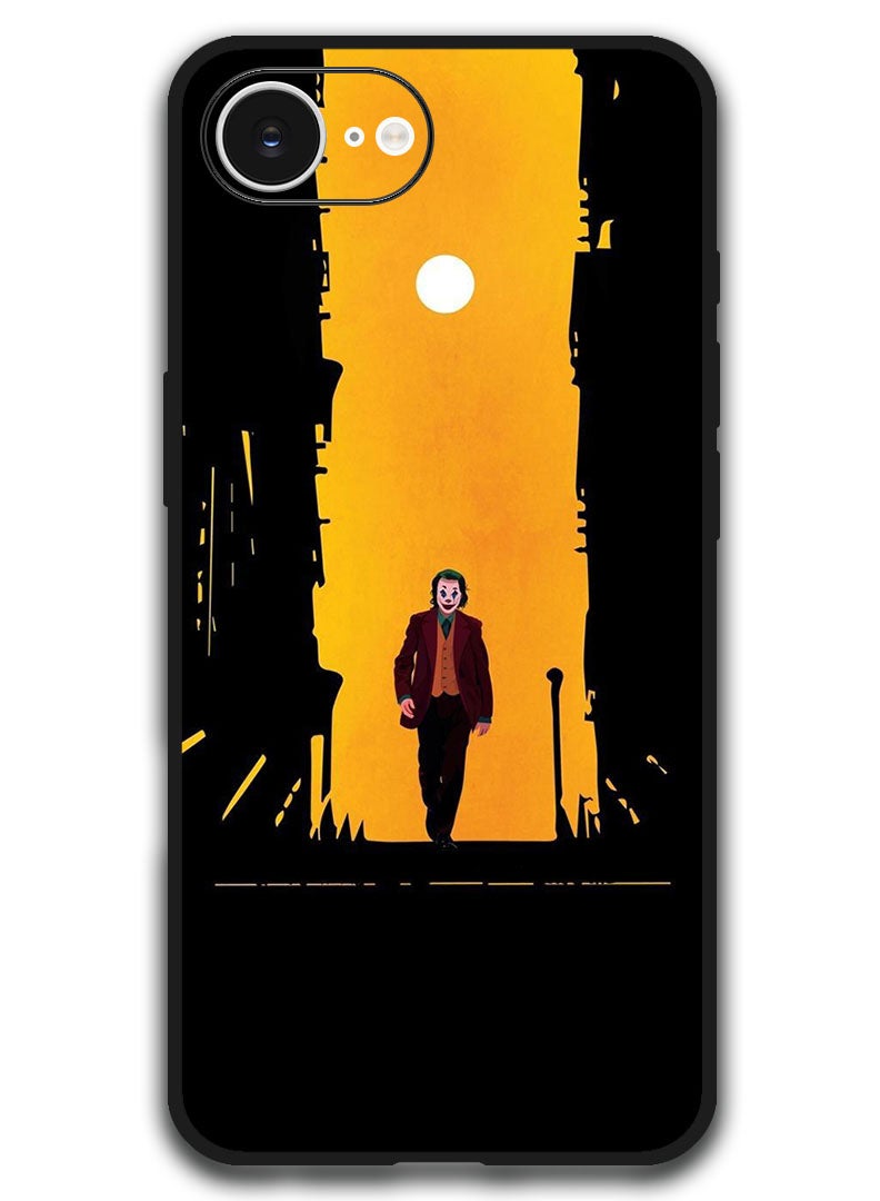Theodor Case Compatible with Apple iPhone 17e / 16e 6.1 Inch Protection Shockproof Bumper Cover - Joker Walking - Image 1
