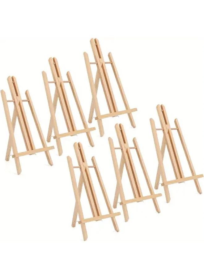 6pcs 15.7 Inch Wooden Tabletop Easel Stands For Art Display Photo Holder - Image 2