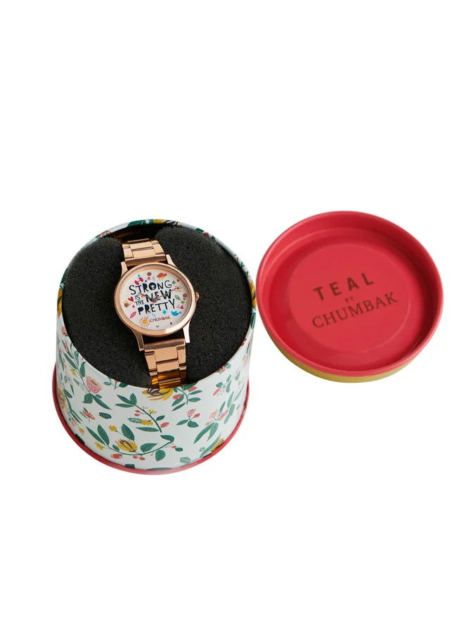 Chumbak  TEAL by Chumbak Strong is the new pretty Watch,Metal link Strap  | Best Price UAE