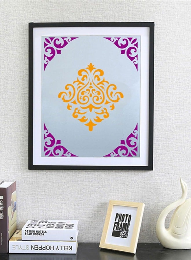 16 Pcs Mandala Stencils for Painting, Reusable Mandala Stencils Painting Templates for Scrapbooking Drawing Wood Wall Card Fabric DIY Crafts Decor (15 x 15cm) - Image 4