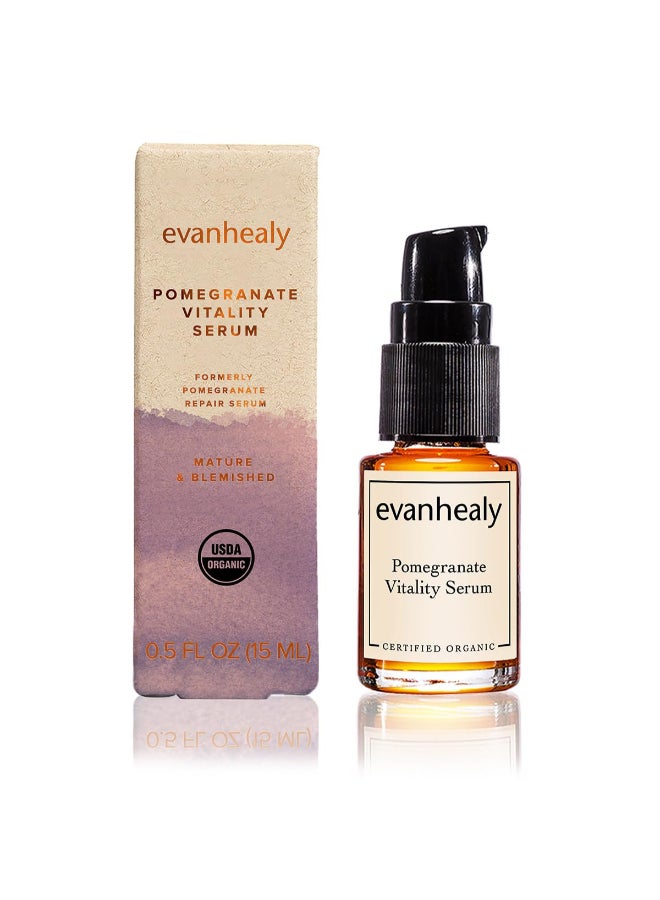 evanhealy Pomegranate Vitality Serum Organic Sea Buckthorn Berry Oil with Rosehip Seed Balance Moisturize Nourish Facial Skin - Image 4