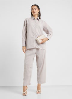 hayas closet Button Down Blouse & Pants Set  - Image 1