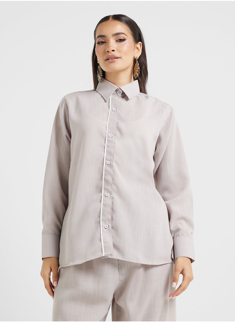 hayas closet - Button Down Blouse & Pants Set - Image 1