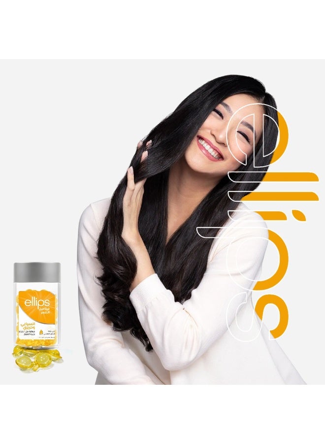 أليبس فيتامين الشعر انسيابي وحريري غني بزيت الارجان المغربي حماية من الحرارة بزيت الصبار 50×1ملي - Image 4