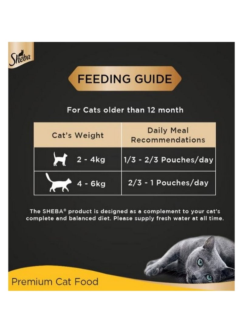 Sheba Fine Wet Cat Food Pouch Tuna With Pumpkin & Carrot In Gravy 70G X 12  - Image 3
