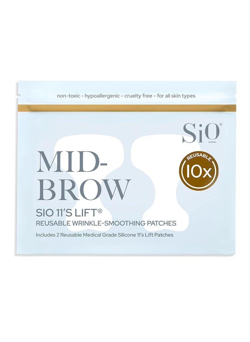 Sio - SiO Beauty MidBrow Forehead AntiWrinkle Patch  Rapid Overnight Reusable Silicone Patch to Reduce Furrows Expression Lines and the 11s - Image 1