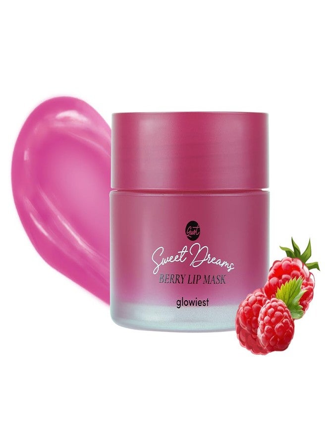 glowiest Sweet Dreams Overnight Lip Mask- Nourishing, Plumping and Hydrating Lip Balm | glowiest Sweet Dreams Lip Sleeping Mask | Hyaluronic Acids+Vitamin C+Shea Butter+Antioxidants l Berry - 0.7 oz. - Image 1