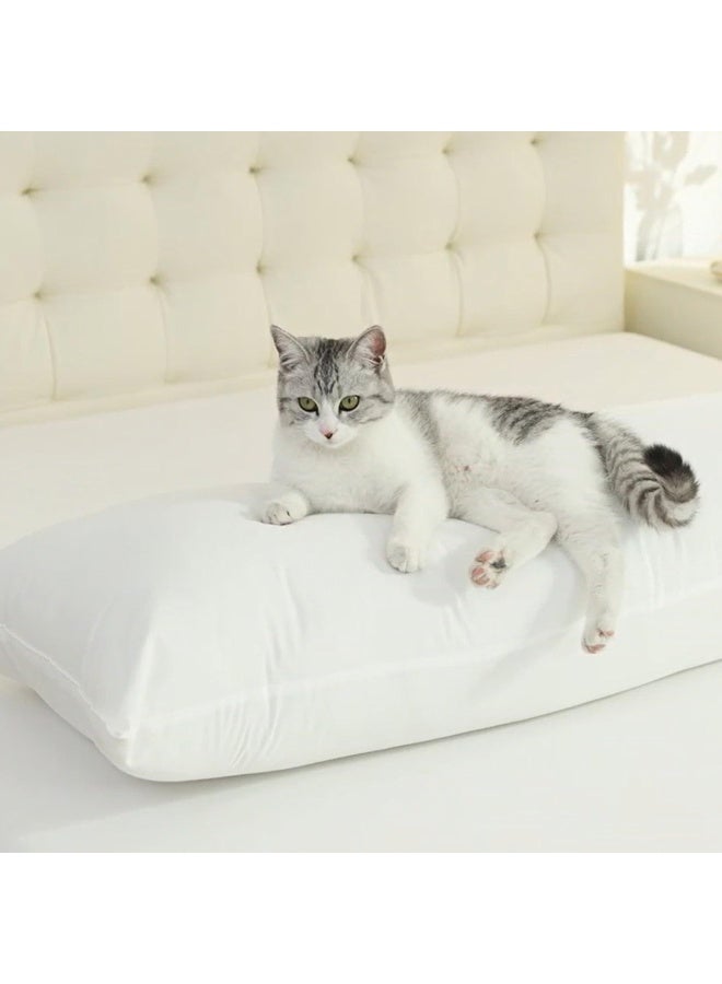 Large Body Pillow,Breathable Full Body Pillow,Soft Bolster Pillow for Side Sleepers/Pregnant Women- 50*150cm-White - Image 2