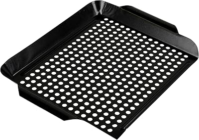 Mr. Bar-B-Q Mr. Bar-B-Q Deep Grill Topper, Non-Stick BBQ Grill Toppers with Wide Handle & High Sides  - Image 1