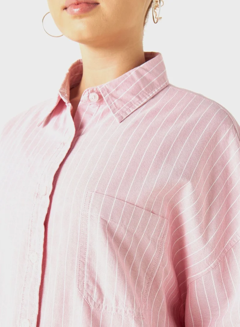 Lee Cooper Striped Denim Shirt