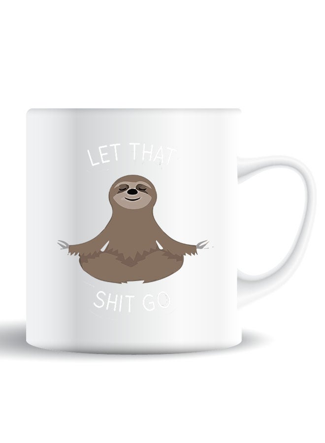 Theodor Premium Quality Two Sided Printed Coffee Mug Tea Cup Let That Go B For Home Office, Kids Men Women  - Image 1