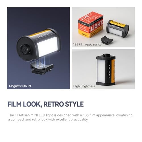 TTARTISAN Mini LED Video Light, 3000K/4500K/6000K Magnetic Small Panel Light for Photography, Vlog, Live Streaming - Image 2