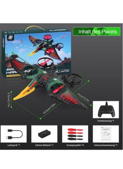 JAJEEK RC Aeroplane 2.4GHz Remote Controlled Aeroplane L0713 Quadcopter Floating Fighter Aircraft | RTF Ready-to-Fly for Beginners, Children, and Adults | USB Charging, Green - Fun and Easy Flying Experience  - Image 3