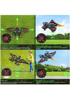 JAJEEK RC Aeroplane 2.4GHz Remote Controlled Aeroplane L0713 Quadcopter Floating Fighter Aircraft | RTF Ready-to-Fly for Beginners, Children, and Adults | USB Charging, Green - Fun and Easy Flying Experience  - Image 4