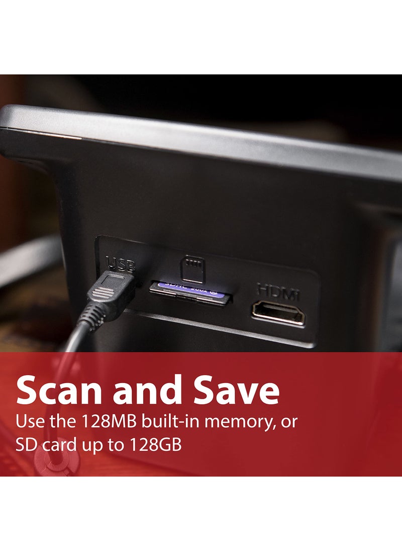 Magnasonic Magnasonic All-in-One 24MP Film Scanner with Large 5" Display & HDMI, Converts 35mm/126/110/Super 8 Film & 135/126/110 Slides into Digital Photos, Built-in Memory (FS71)  - Image 5