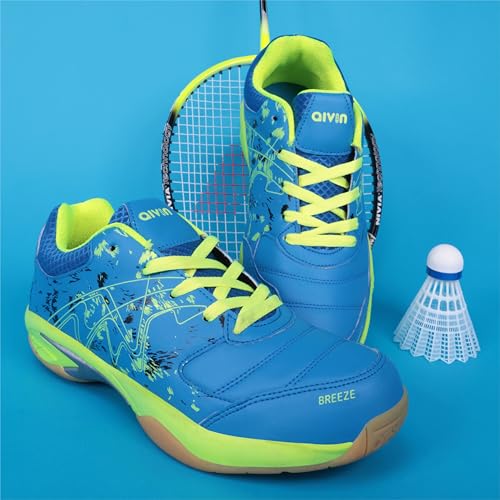 Aivin Breeze Men’s Badminton Shoes (Non-Marking) I Lightweight & Durable Indoor Sports Shoes for Squash, Table Tennis Blue - Image 2