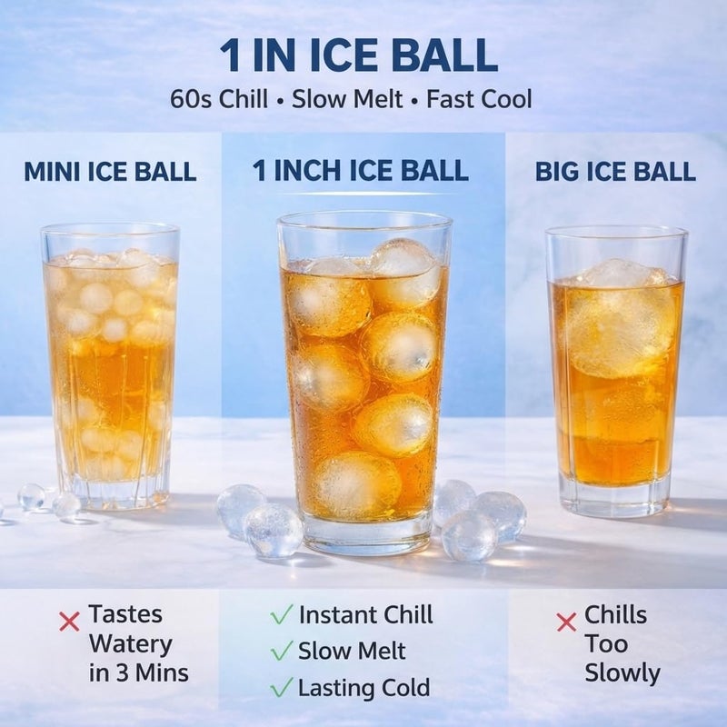 WIBIMEN Ice Cube Tray with Lid and Bin - Round Ice Trays for Freezer with Lid - Ice Cube Trays for Freezer with Ice Container (1"-2PACK Blue) - Image 5
