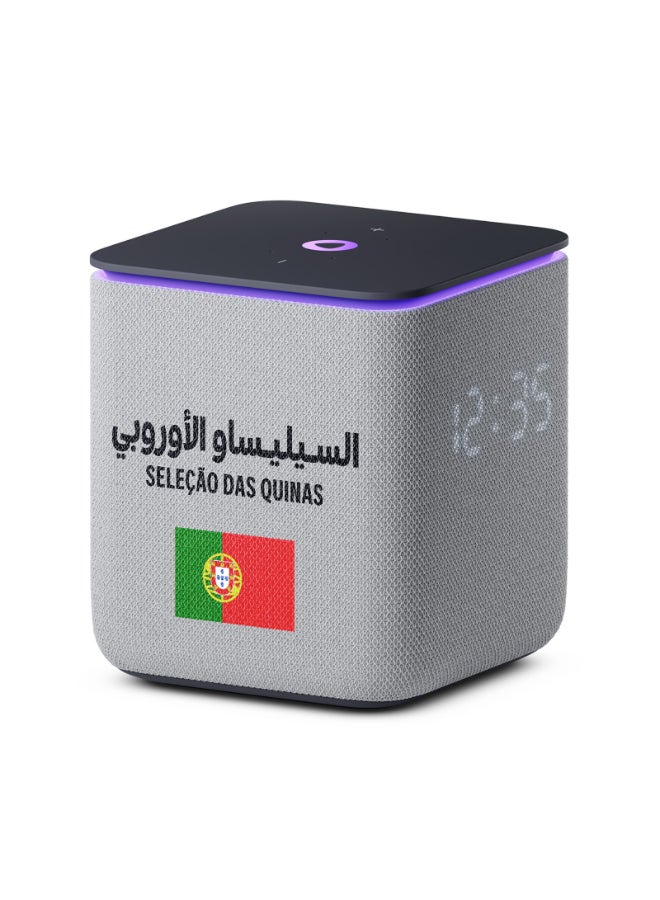ياسمينة مكبر صوت ذكي يانغو ياسمينا ميدي إصدار كرة القدم المحدود، عربي إنجليزي، 24 واط صوت، محور منزل ذكي Zigbee، يتضمن غلاف جامع وحزمة ملصقات - Image 1