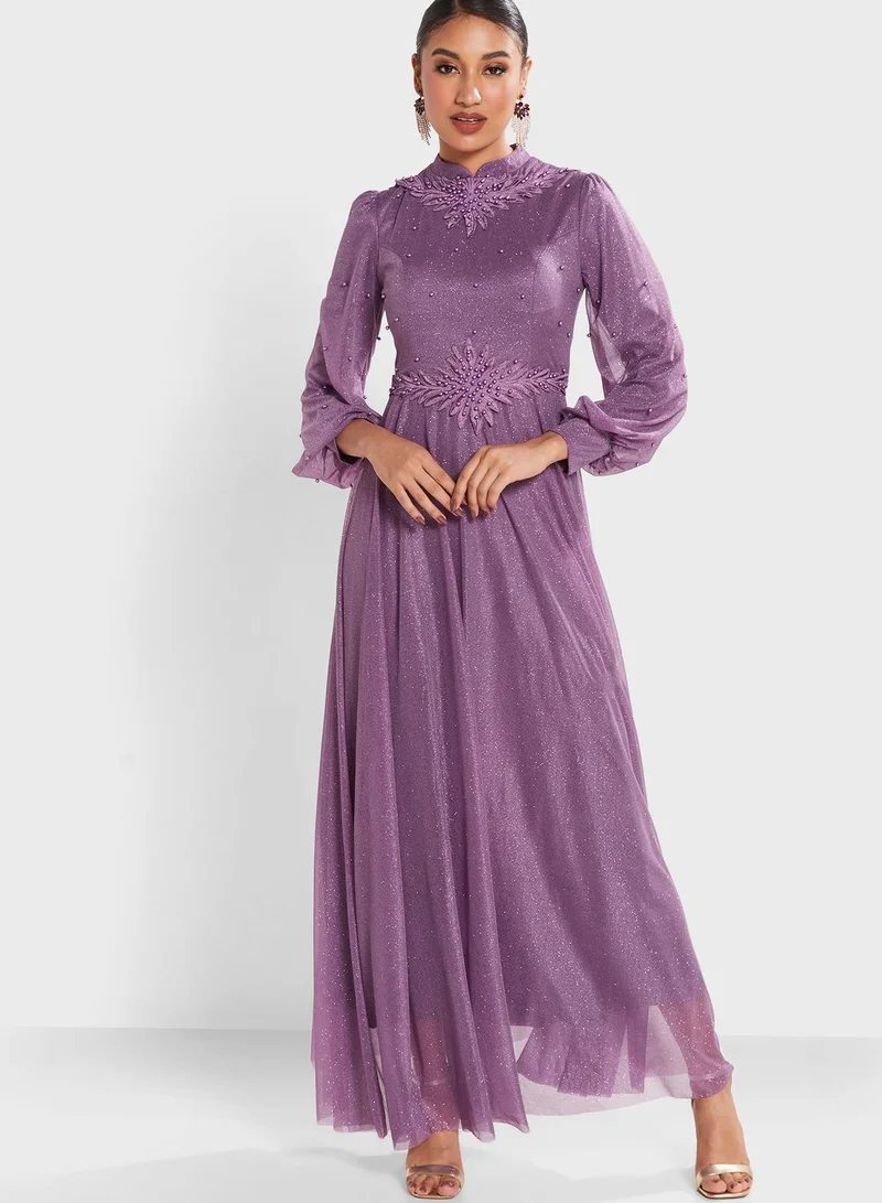 Khizana Shimmer A-Line Dress