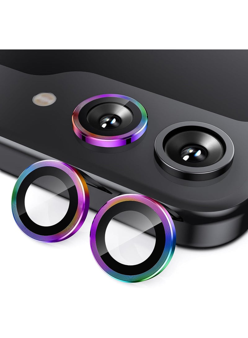 Rock Pow Z Flip 5 Camera Lens Protector Case Cover  Anti Scratch Ultra HD Tempered Metal Glass Camera Screen Protector Shockproof Film for Samsung Galaxy Z Flip 5 5G 2023 Accessories Colorful - Image 1