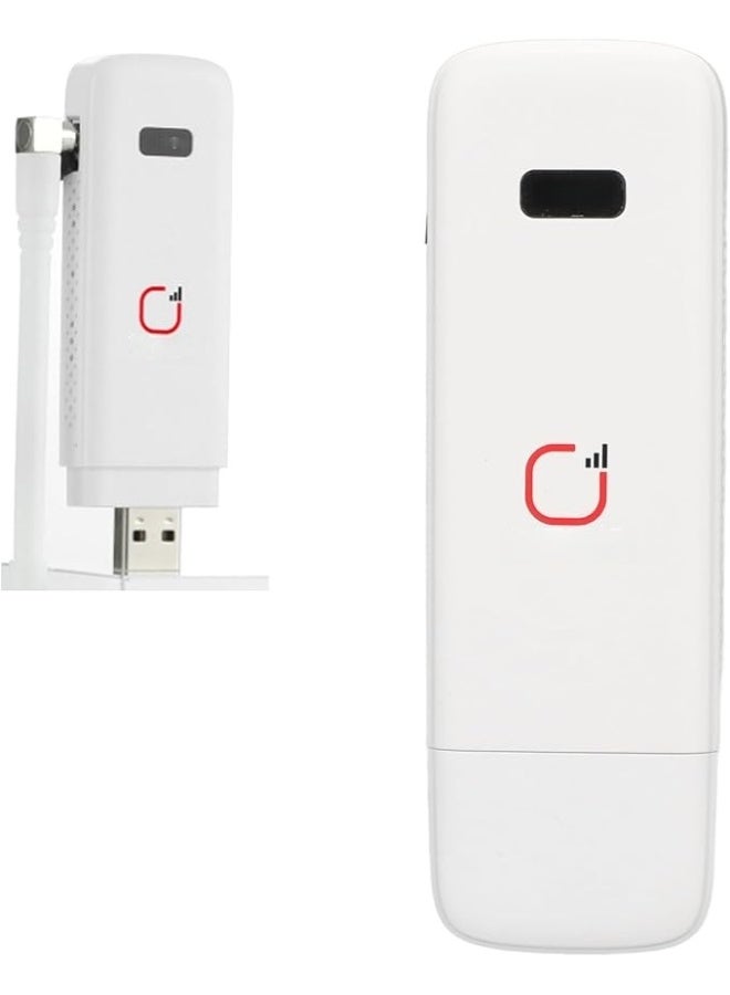 مودم راوتر واي فاي 4G LTE USB، نقطة اتصال واي فاي متنقلة مع فتحة بطاقة SIM، منفذ هوائي، سرعة عالية 150 ميجابت في الثانية، مشاركة 8 أجهزة، لأجهزة الكمبيوتر المحمولة والكمبيوتر المحمول والسيارة والمكتب والسفر والمنزل - Image 1