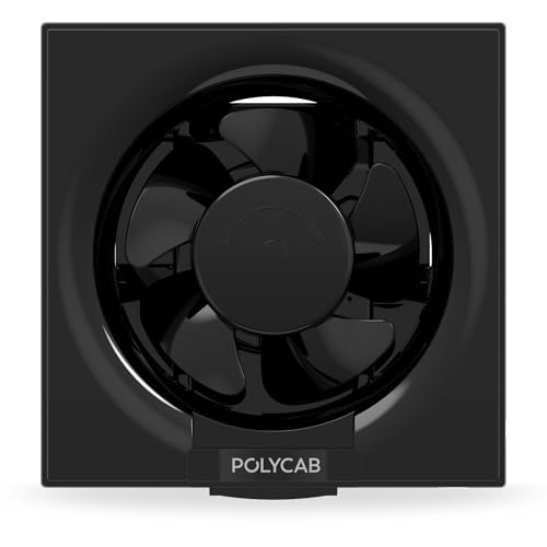 Polycab Freshner Neo 200mm Energy Efficient Exhaust fan for Kitchen, Bathroom | Noiseless, Sleek Design Easy to Clean | High Speed, Powerful Motor, 100% Copper Winding, 2 Year Warranty【White】 - Image 1