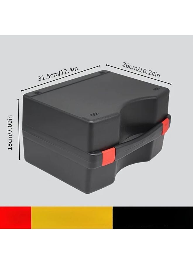 WL015 Black Empty Plastic Suitcase Tool Box For Power Hardware Electronic Instruments - Image 1