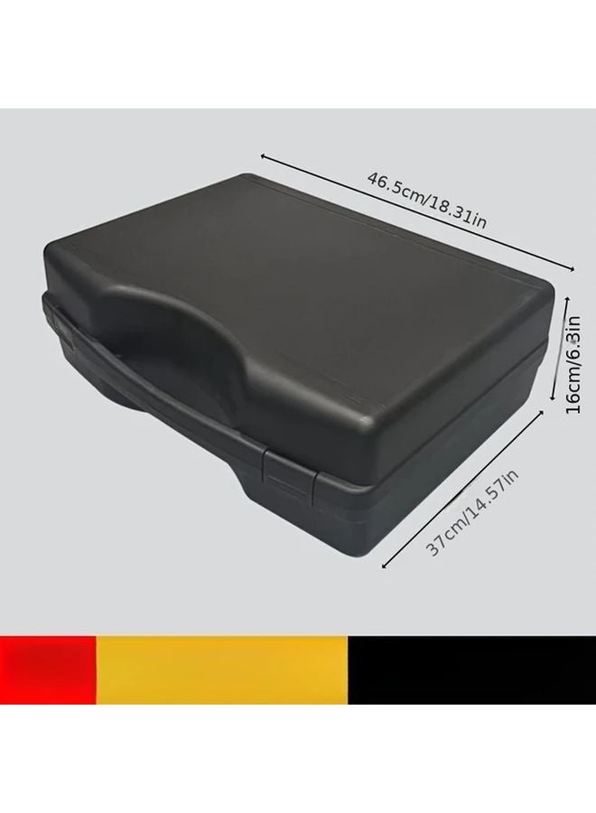 WL015 Black Empty Plastic Suitcase Tool Box For Power Hardware Electronic Instruments - Image 5