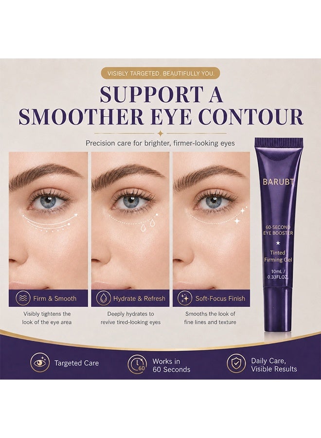 BARUBT 60-Second Eye Booster, Tinted Firming Gel, Hydrating Tinted Face Primer, Skin Blurring Foundation Gel, Natural Long-Wear Light Coverage Makeup（2 Medium Deep） - Image 4