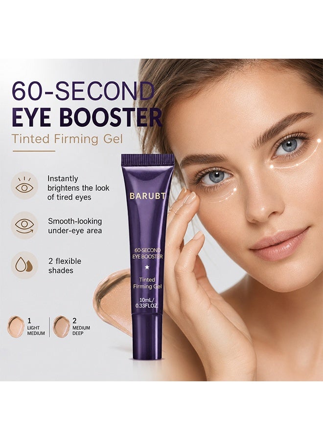 BARUBT 60-Second Eye Booster, Tinted Firming Gel, Hydrating Tinted Face Primer, Skin Blurring Foundation Gel, Natural Long-Wear Light Coverage Makeup（2 Medium Deep） - Image 3