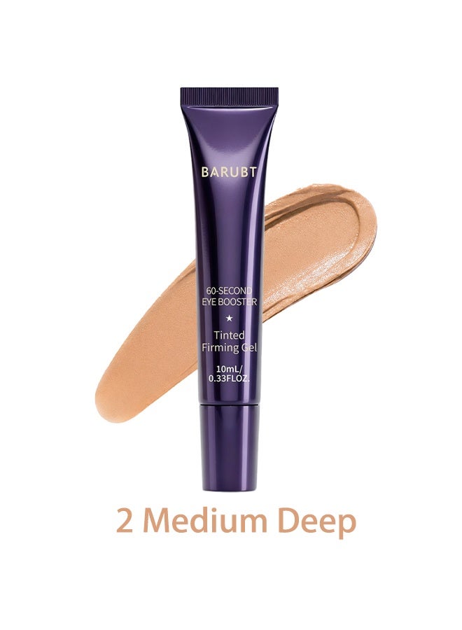 BARUBT 60-Second Eye Booster, Tinted Firming Gel, Hydrating Tinted Face Primer, Skin Blurring Foundation Gel, Natural Long-Wear Light Coverage Makeup（2 Medium Deep） - Image 2