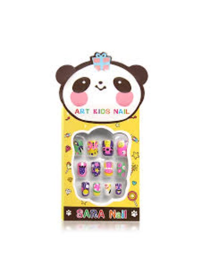 Cute and stylish fake nails designed for kids and young girls. Full cover with pre-glued design for easy application and comfortable wear. Adds a refreshing and lovely touch to your child’s look — perfect for daily use or as a lovely gift for little girls - Image 3