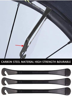 وهاواي 3pcs Bike Tire Lever, Carbon Steel Bicycle Levers Tire Changing Tool Bicycle Tire Removal Tools  - Image 4