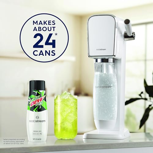 SodaStream - Mountain Dew Zero Sugar Drink Mix | For Sparkling Water Makers | Sugar-Free, 0 Calories | Caffeine: 48mg/12oz | Makes 96 Servings | 14.9 Fl Oz, Pack of 4 - Image 3