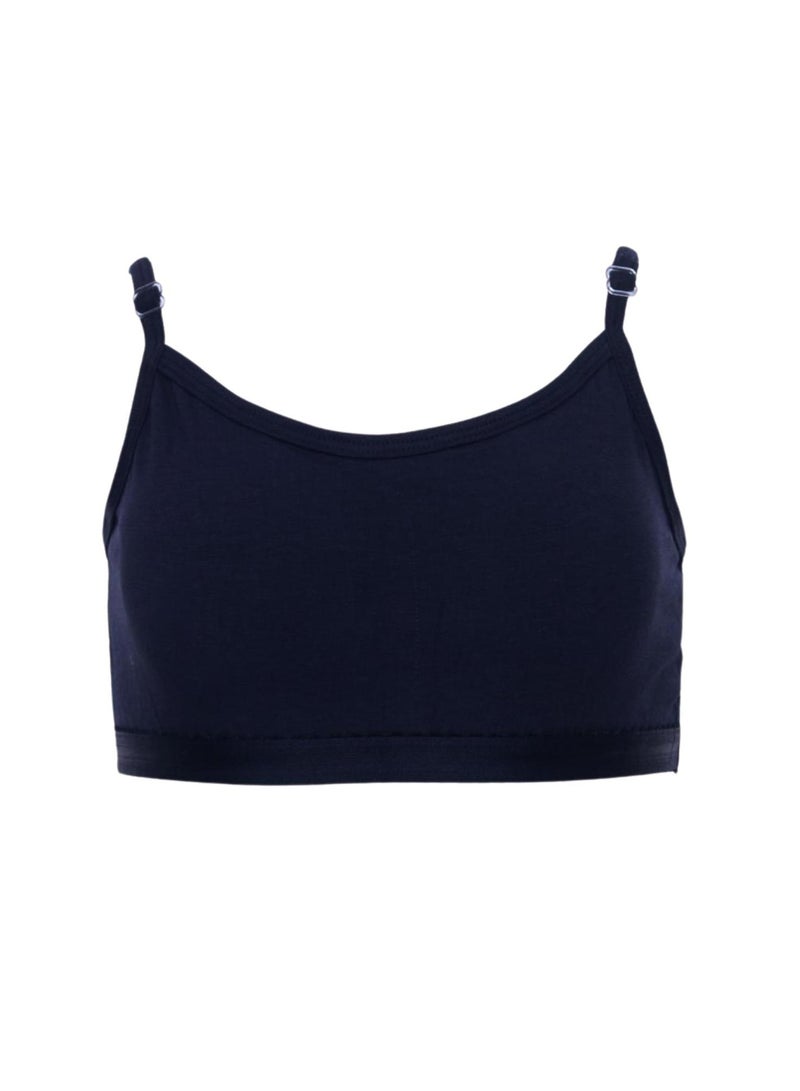 Kalia Pack of 3 Girls' Thin Strap Cotton Padded Soft Bra, Non-Wired - Image 4