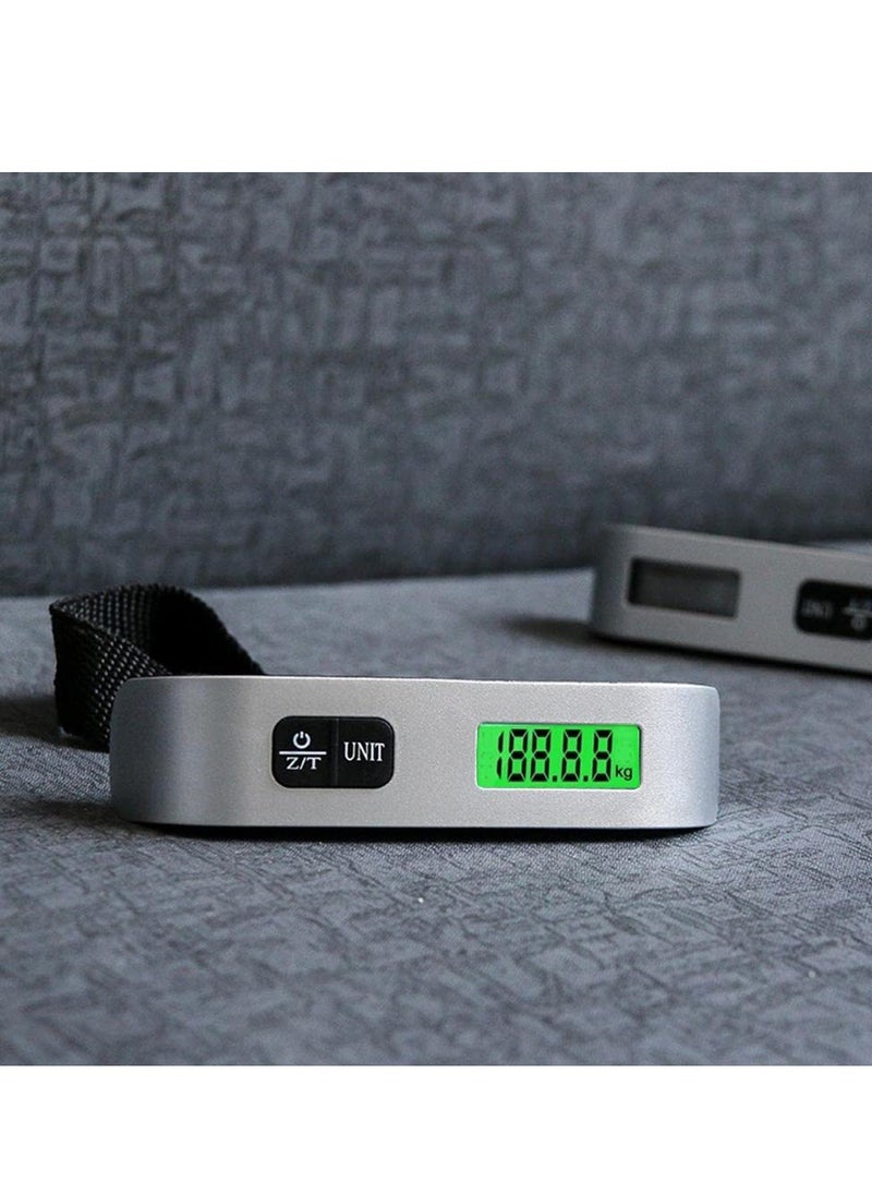 Generic Electronics Travel Luggage Scale, Digital Luggage Weighing Scales for Suitcase with Temperature Reading 50 Kg Capacity (Silver)  - Image 4