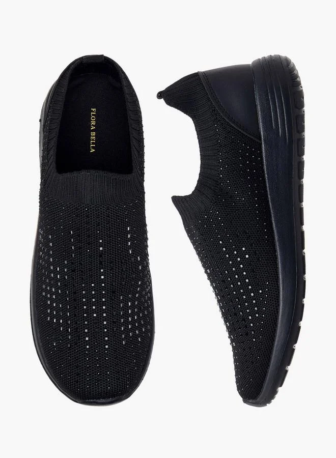 Flora Bella Women Embellished Slip-On Sneakers