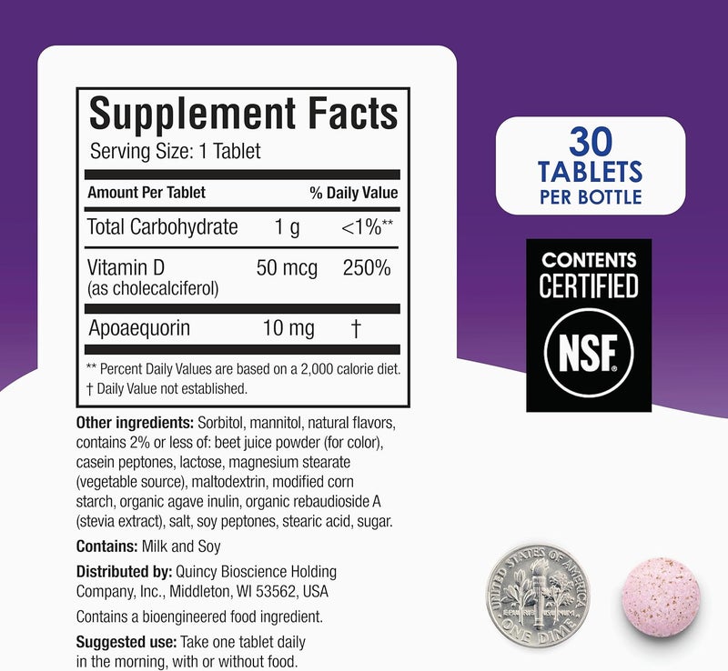 Prevagen Regular Strength Mixed Berry Chewables  30 Count  Formulated for Your Brain  10mg of Apoaequorin Plus Vitamin D3 - Image 3