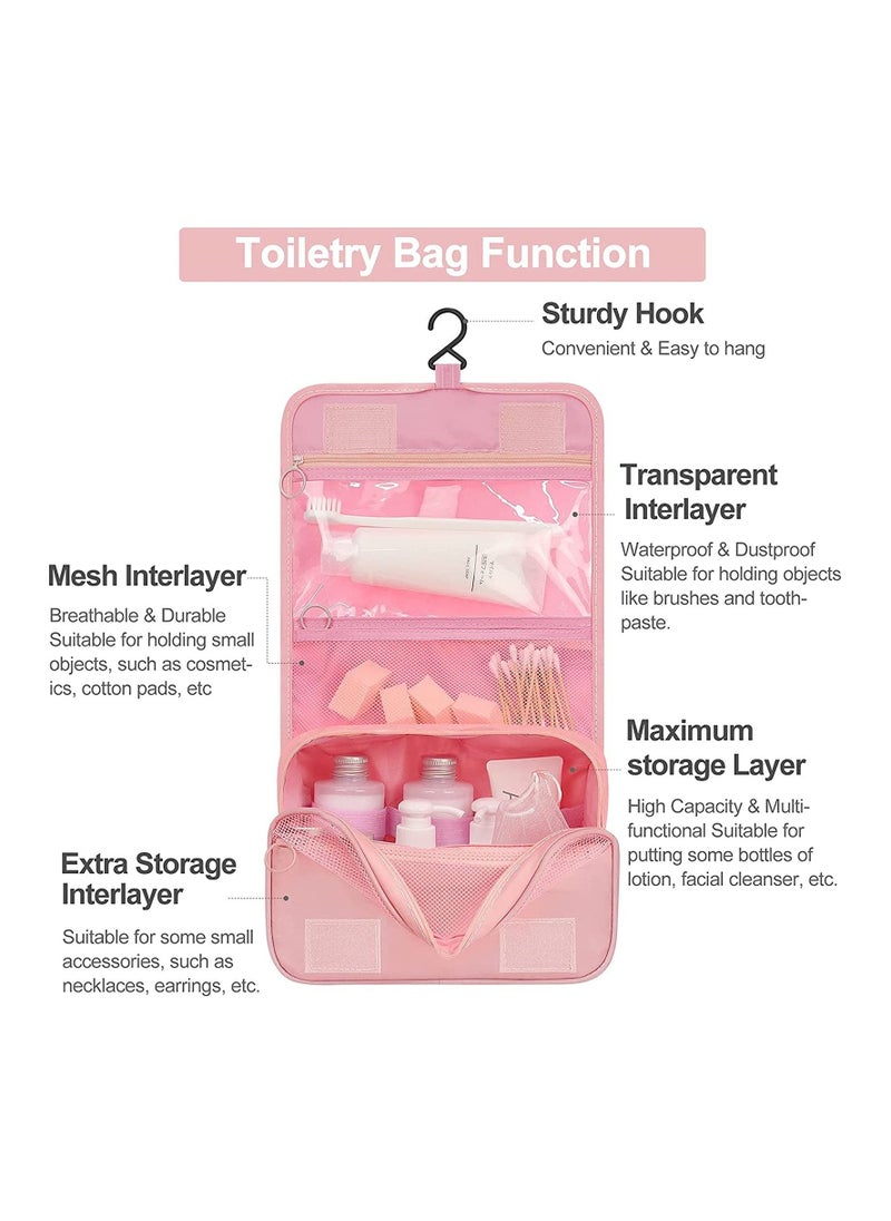 Cool Baby COOLBABY Hanging Toiletry Bag - Large Cosmetic Makeup Travel Organizer For Men & Women With Sturdy Hook  - Image 4