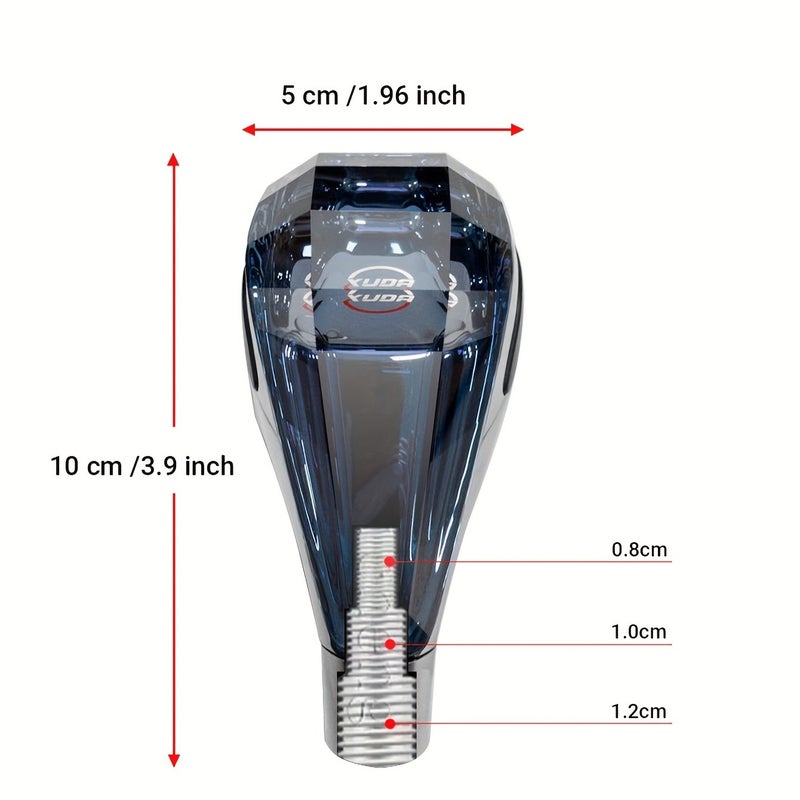 XUDA New Car Crystal Gear Shift Knob with Colorful LED Light, Plug-and-Play, Portable Side Interface, Comfortable Grip, Wear-Resistant and Scratch-Proof, Compatible with  Toyota - Image 5