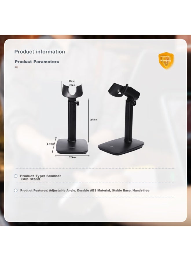 Deli Barcode Scanner Fixed Stand, Wired And Wireless Scanner Universal Stand, Cashier Barcode Scanner Display Stand, Hanging Bracket 15130 - Image 5