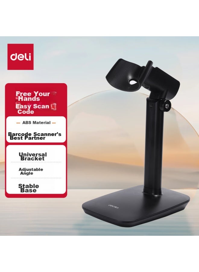 Deli Barcode Scanner Fixed Stand, Wired And Wireless Scanner Universal Stand, Cashier Barcode Scanner Display Stand, Hanging Bracket 15130 - Image 1