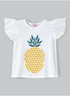 Crisp White Pineapple Cotton Tee for Girls - pzsku/ZC0D1E08A94A7CF35B9BAZ/45/_/1740055223/9e06dc3c-24c6-458c-b8de-01111c095549