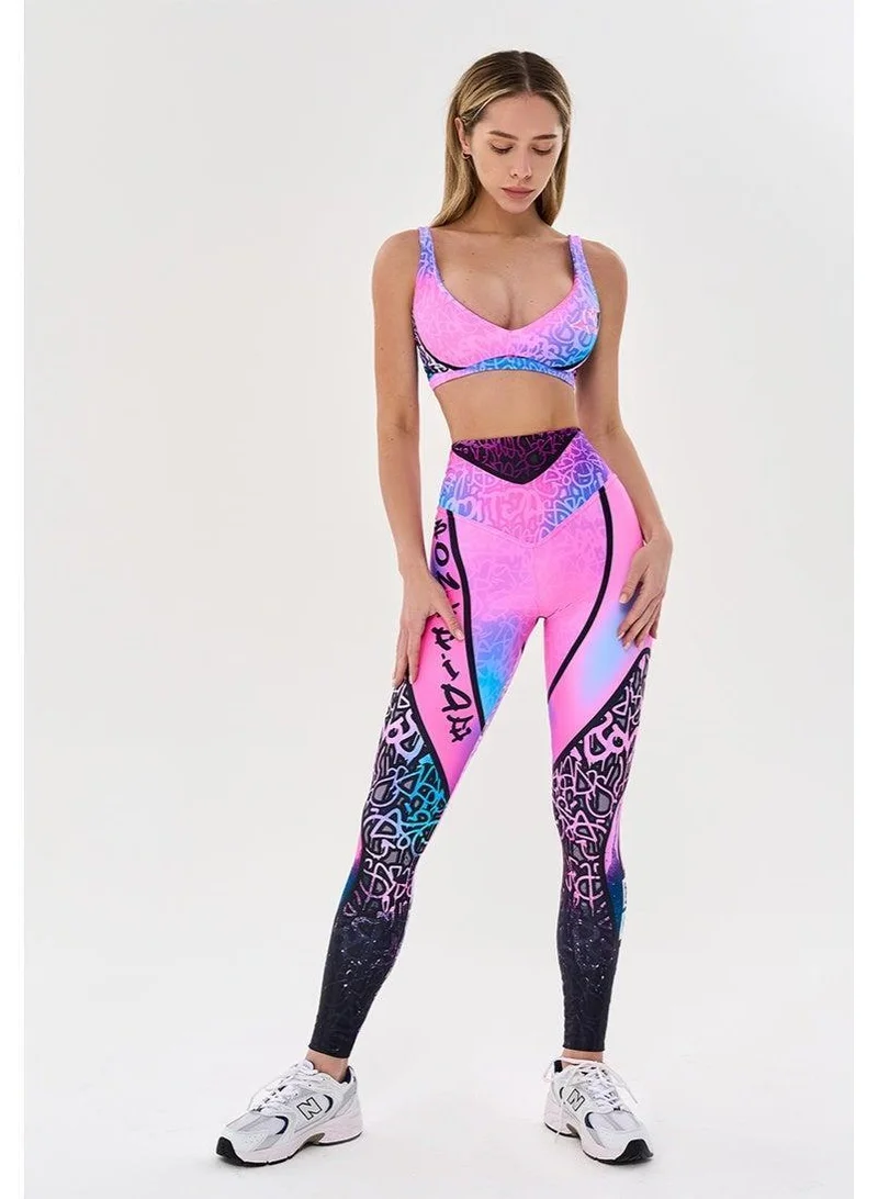 Bona Fide Classic High Waist Graffiti Classic High Waist Gym Leggings for Women for Women | Best Price UAE