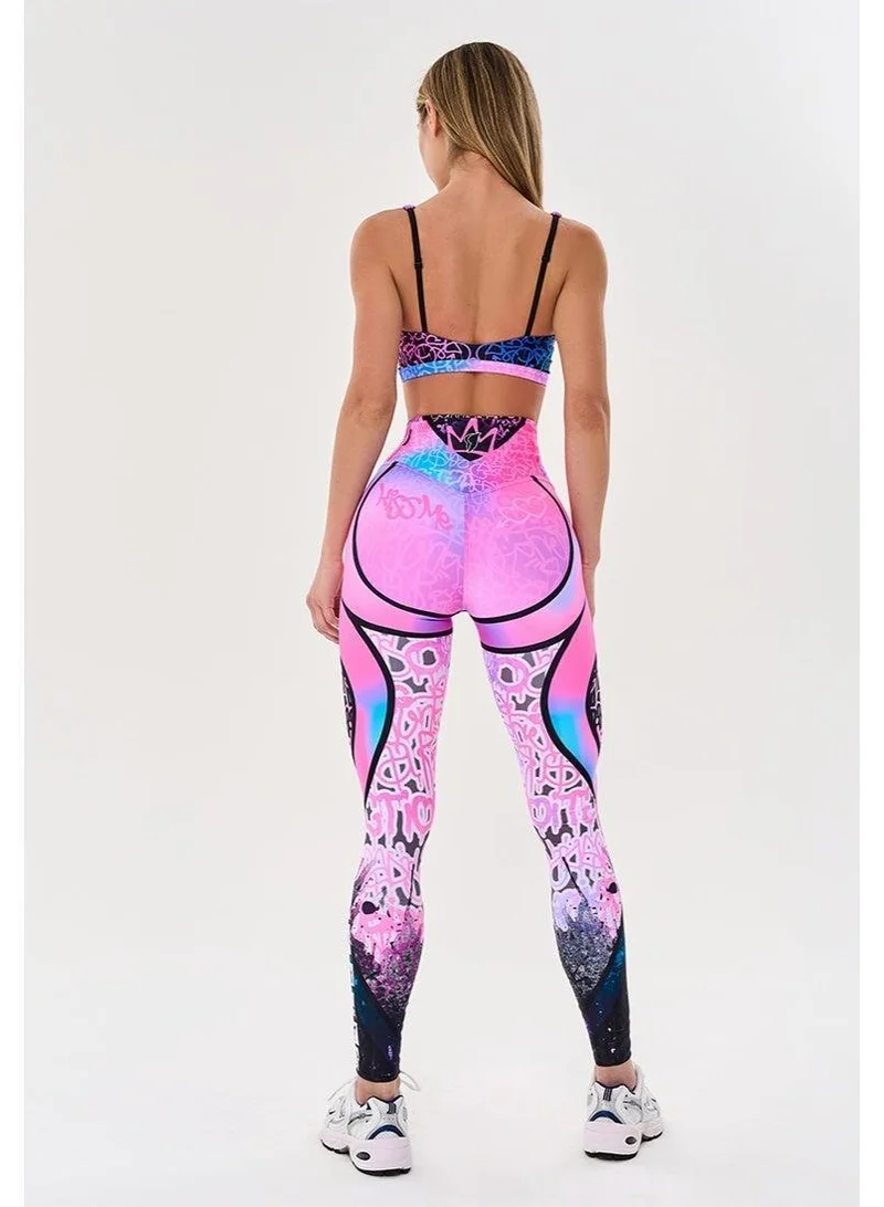 Bona Fide Classic High Waist Graffiti Classic High Waist Gym Leggings for Women for Women | Best Price UAE