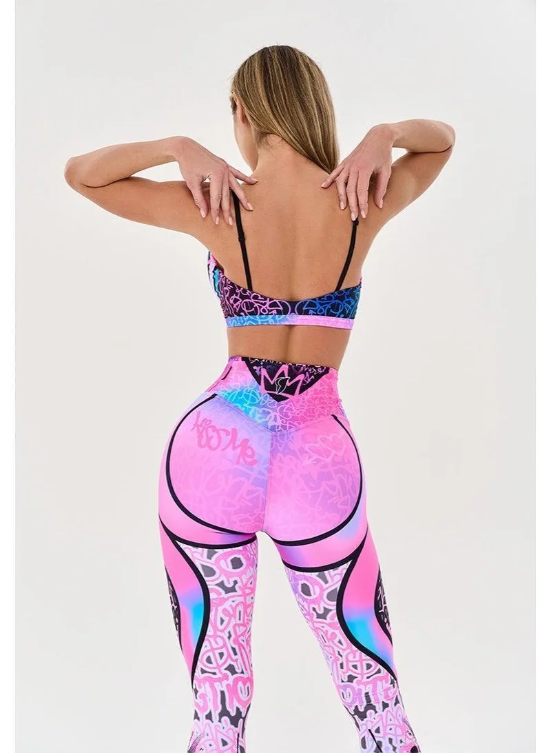 Bona Fide Classic High Waist Graffiti Classic High Waist Gym Leggings for Women for Women | Best Price UAE